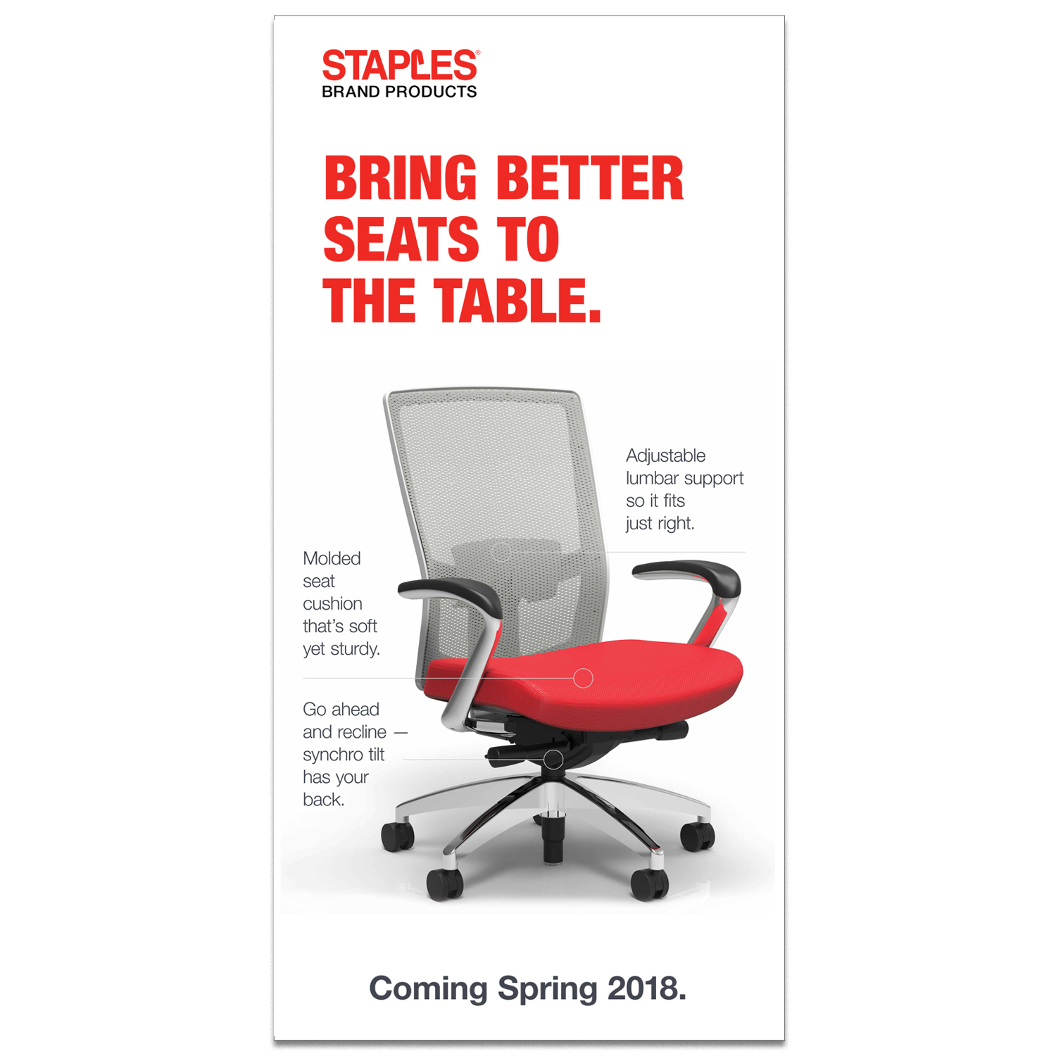 Staples chair event banner
